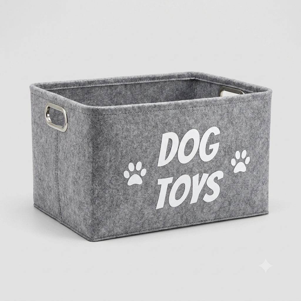 Aufbewahrungsbox Dog Toys aus Filz